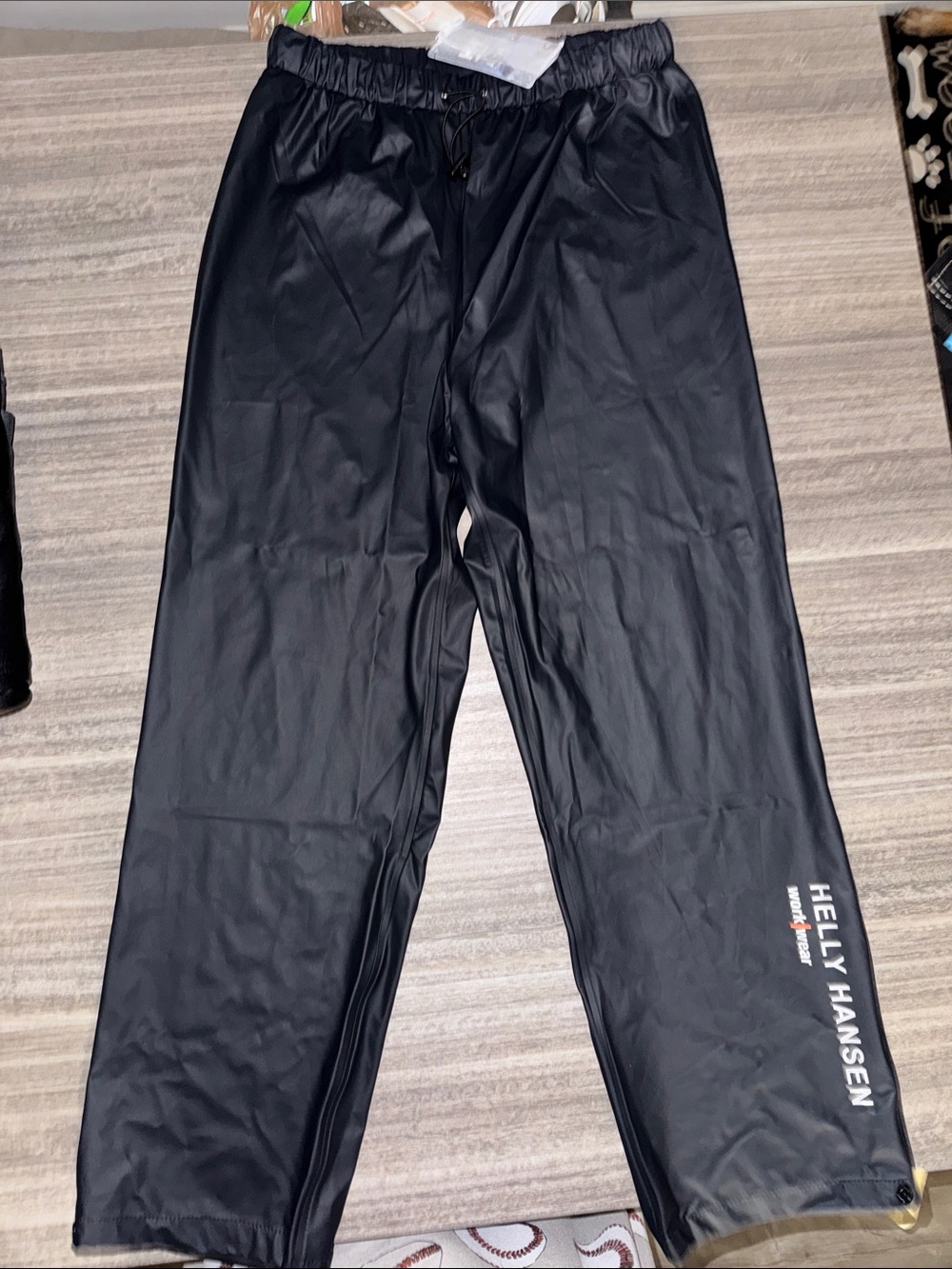 Helly Hansen Black Waterproof Pants with Logo